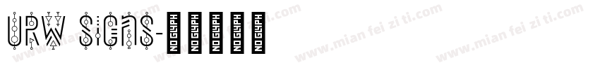 URW Signs字体转换